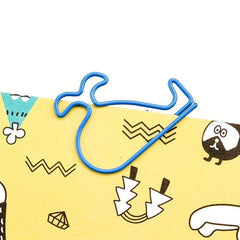 10pcs Small Whales Paper Shaped Clips Bookmarks Pins