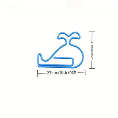 10pcs Small Whales Paper Shaped Clips Bookmarks Pins