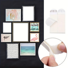 6 Pairs Hanging Non-Marking Magic Button Removable Glue Tape Nail Fixed Adhesive