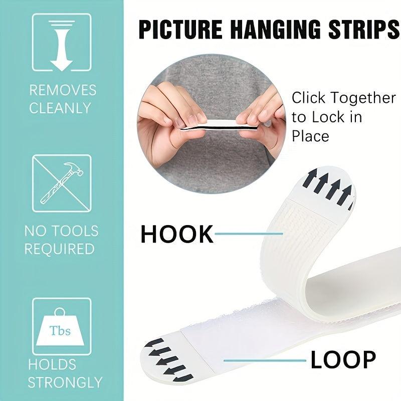 6 Pairs Hanging Non-Marking Magic Button Removable Glue Tape Nail Fixed Adhesive