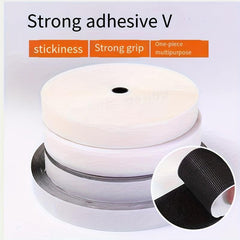 Hook Loop Tape Sticky Back Fastener Roll Adhesive Heavy Duty Strips