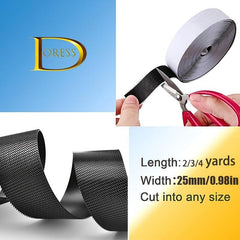 Hook and Loop Tape Sticky Back Fastener Roll - 49cm x 3.99m