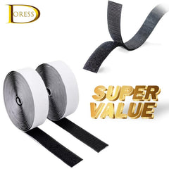 Hook and Loop Tape Sticky Back Fastener Roll - 49cm x 3.99m