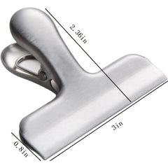 3in Stainless Steel Clip for Home Kitchen & Office Use