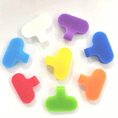 8 Pack Hook And Loop Stickers for Cable Network Classification