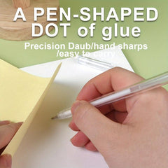 1pc Dot Dot Glue Pen Press Dot Glue Pen High value Hand Account Glue Pen