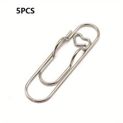 5pcs Metal Pen Clips Holder Stationery Tool