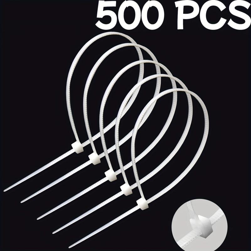 500pcs Cable Ties - Multi-Purpose Nylon Zip Ties for Home and Office