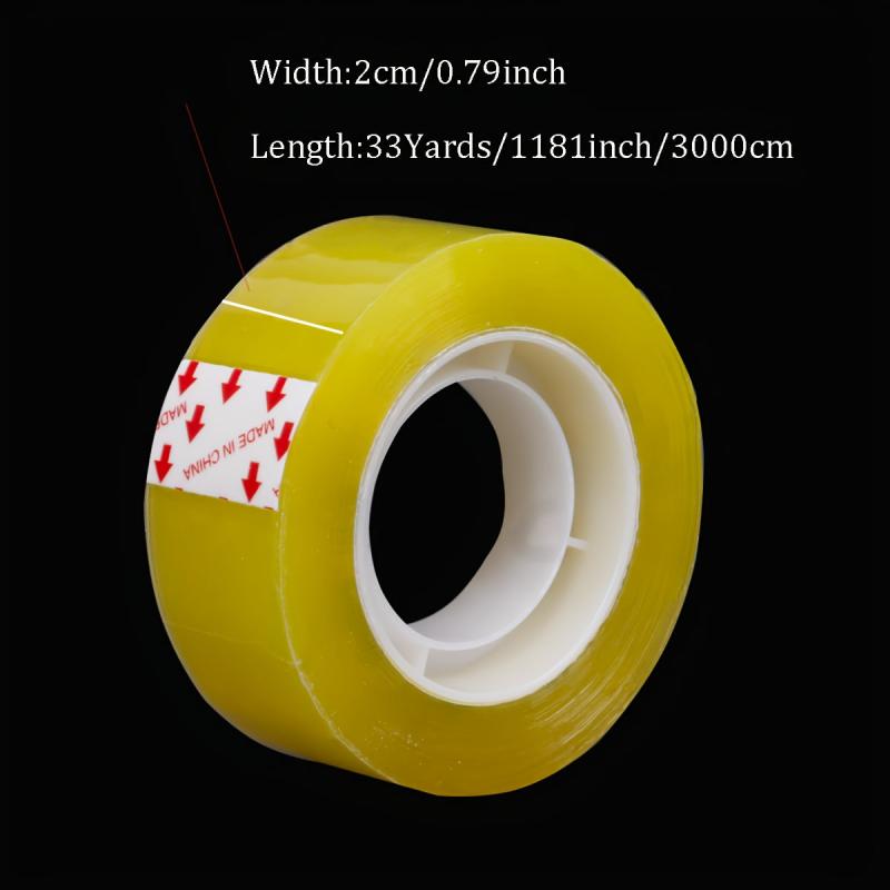 5pcs Transparent Tape 2.01cm x 30.18m Roll Office School Supplies