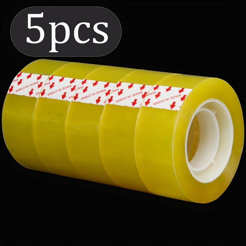 5pcs Transparent Tape 2.01cm x 30.18m Roll Office School Supplies