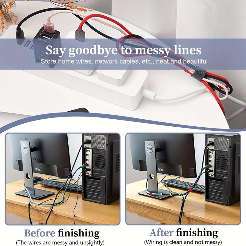 Hook and Loop Straps for Wires Cords Management