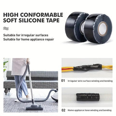Waterproof Silicone Repair Tape Strong Adhesive Self-fuse Wire Tape
