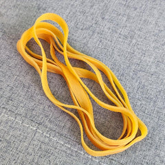 10pcs Large Rubber Bands Stretchable Yellow Rubber Ring