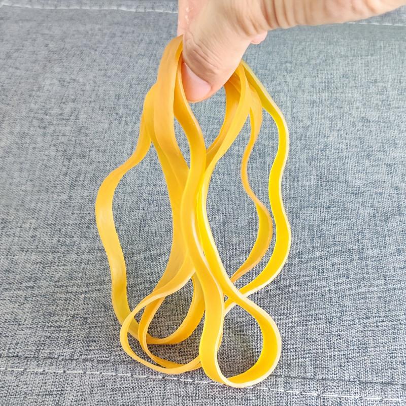 10pcs Large Rubber Bands Stretchable Yellow Rubber Ring
