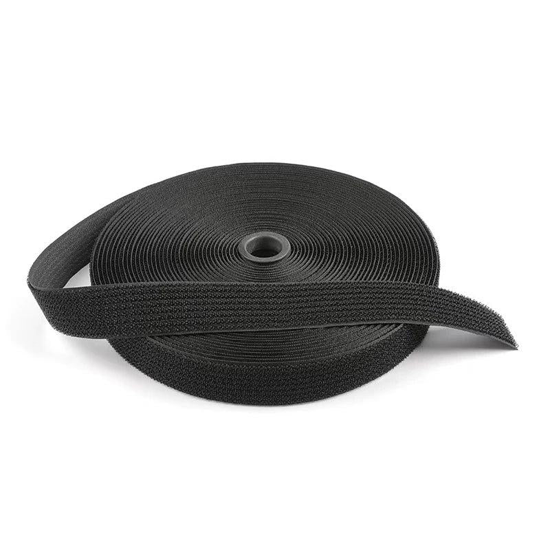 8ft Reusable Nylon Hook Loop Fastening Cable Tape with Buckle