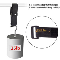 8ft Reusable Nylon Hook Loop Fastening Cable Tape with Buckle