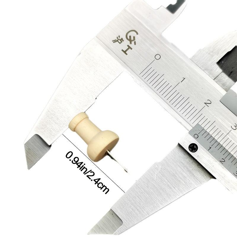 100 Wood Push Pins Wooden Thumb Tacks for Cork Boards Map Photos Calendar