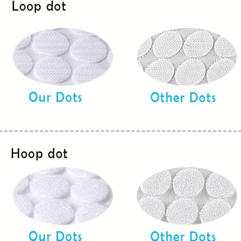 Self Adhesive Dots 220pcs 0.59in Hook and Loop Tape Set Waterproof