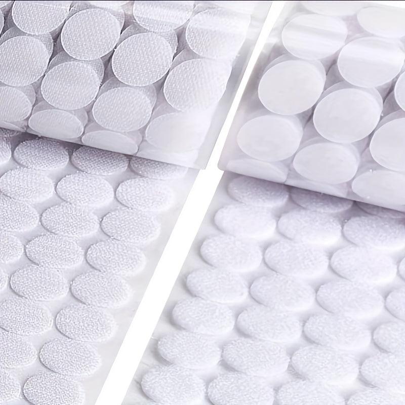 Self Adhesive Dots 220pcs 0.59in Hook and Loop Tape Set Waterproof