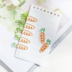 Vegetable Shaped Paper Clip for Desk Organization