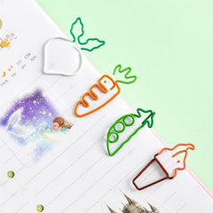 Vegetable Shaped Paper Clip for Desk Organization