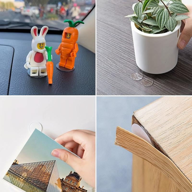 70pcs Acrylic Double Sided Adhesive Transparent Traceless Dot