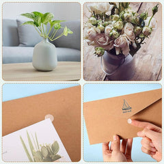 70pcs Acrylic Double Sided Adhesive Transparent Traceless Dot