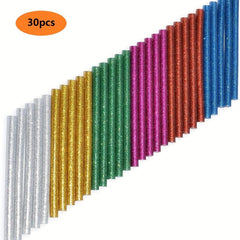 Colorful Mini Glue Sticks 0.28x3.9 - 12/30 Pack