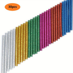 Colorful Mini Glue Sticks 0.28x3.9 - 12/30 Pack