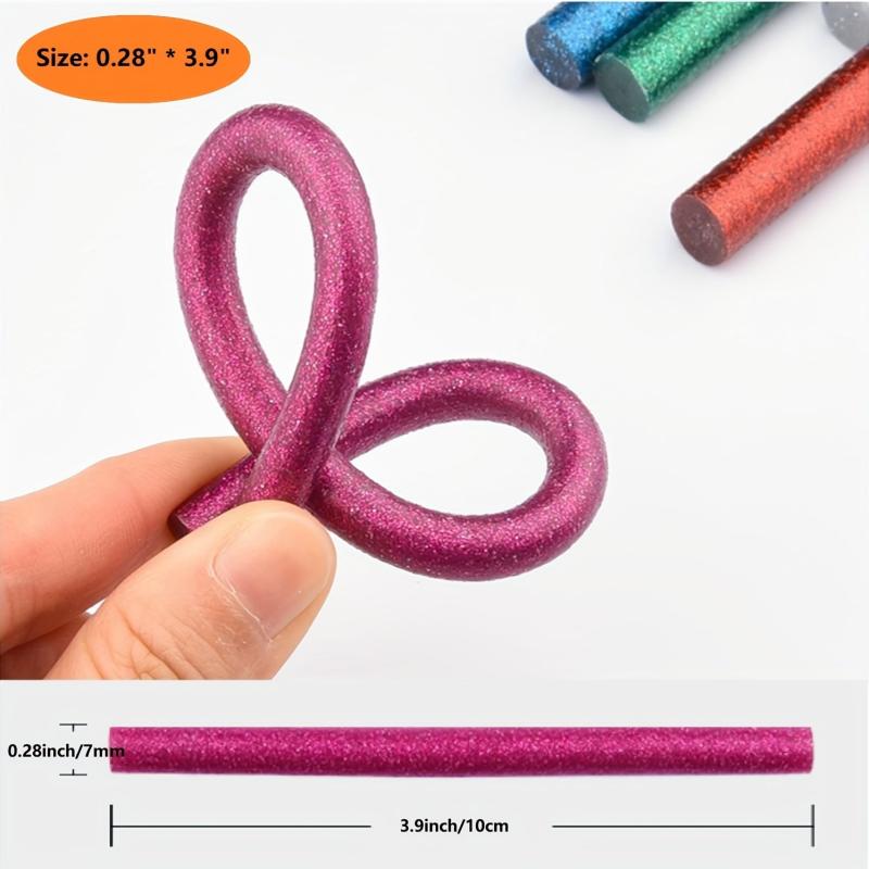 Colorful Mini Glue Sticks 0.28x3.9 - 12/30 Pack