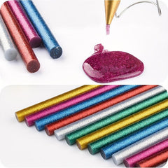 Colorful Mini Glue Sticks 0.28x3.9 - 12/30 Pack