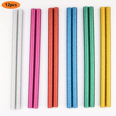 Colorful Mini Glue Sticks 0.28x3.9 - 12/30 Pack