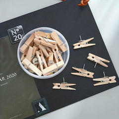 20pcs Wooden Clips for DIY Decoration and Photos
