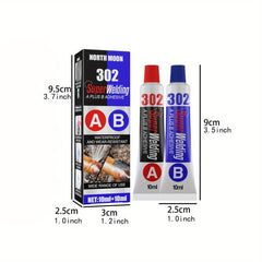 AB Casting Rubber Metal Repair Agent Welding Glue for Cracks Plugging