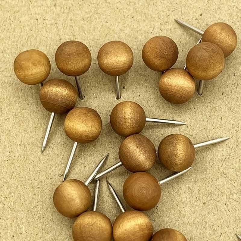 50 Wooden Push Pins for Documents Photos Maps Bulletin Boards