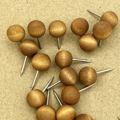50 Wooden Push Pins for Documents Photos Maps Bulletin Boards