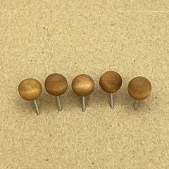 50 Wooden Push Pins for Documents Photos Maps Bulletin Boards