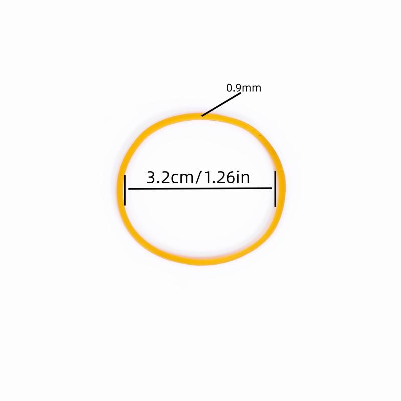 100pcs Rubber Band Elastic Band 1.26in 3