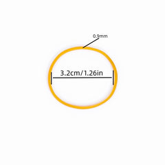 100pcs Rubber Band Elastic Band 1.26in 3