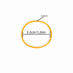 100pcs Rubber Band Elastic Band 1.26in 3