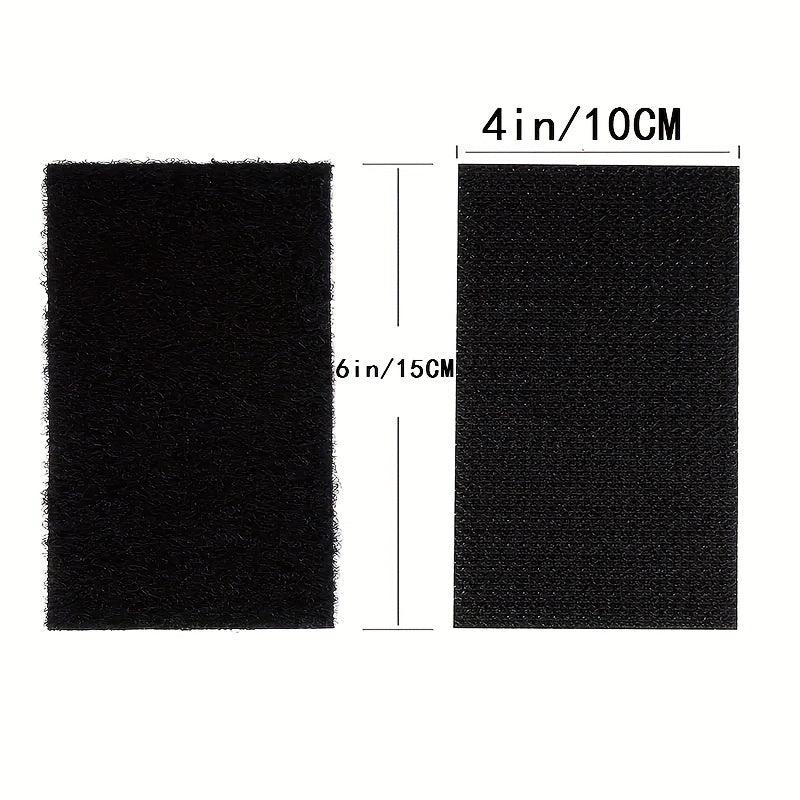 4 Pairs 4x6 Hook & Loop Strips No Holes or Screws Home Office Use