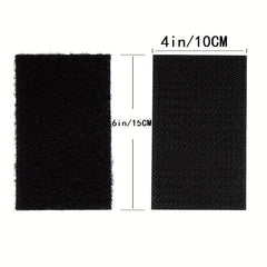 4 Pairs 4x6 Hook & Loop Strips No Holes or Screws Home Office Use