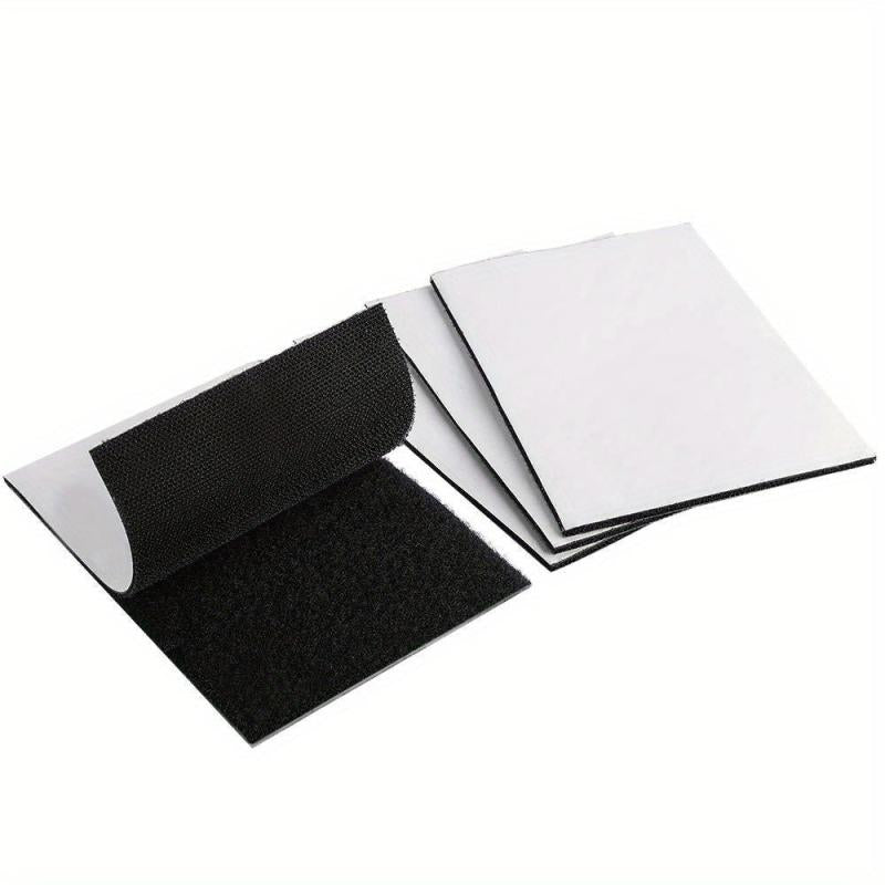 4 Pairs 4x6 Hook & Loop Strips No Holes or Screws Home Office Use