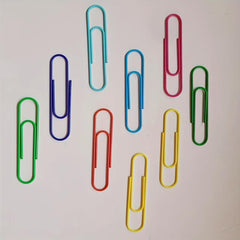 Colorful Jumbo Paper Clips Durable Rust Resistant for Office School 50pc Pack