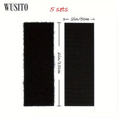 2x6 Inch Hook Loop Strips Adhesive Heavy Duty Fasteners Indoor Outdoor Use
