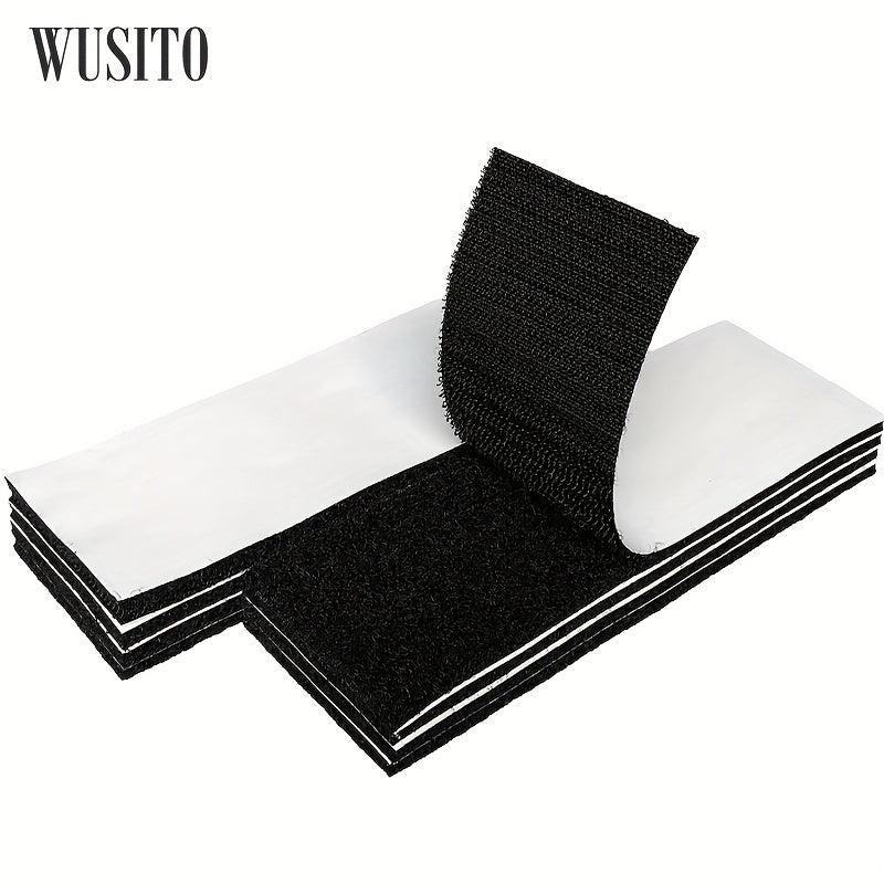 2x6 Inch Hook Loop Strips Adhesive Heavy Duty Fasteners Indoor Outdoor Use