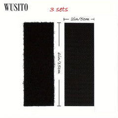 2x6 Inch Hook Loop Strips Adhesive Heavy Duty Fasteners Indoor Outdoor Use