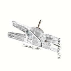 20pcs Multifunctional Mini Boxed Pushpins Clips DIY Nails Clips