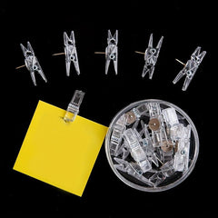 20pcs Multifunctional Mini Boxed Pushpins Clips DIY Nails Clips