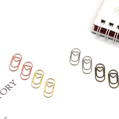 30pcs Heart Paper Clips Small Mini Paperclips Smooth Finish Tiny Clips For Paper